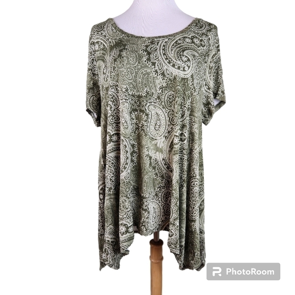 NWT Jones New York Paisley Print Top - Picture 1 of 7